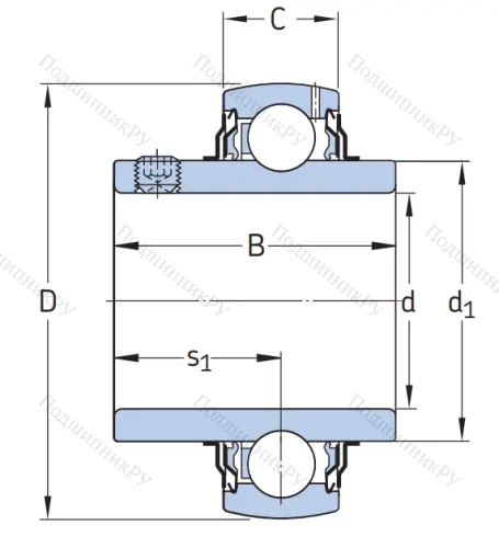 Корпусный подшипник YAR 206-104-2F 4L1PW7JKLE в Владивостоке