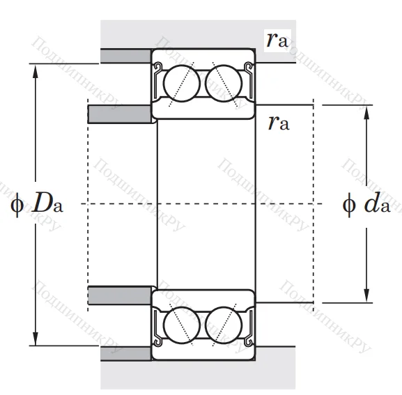 Двухрядный шариковый подшипник