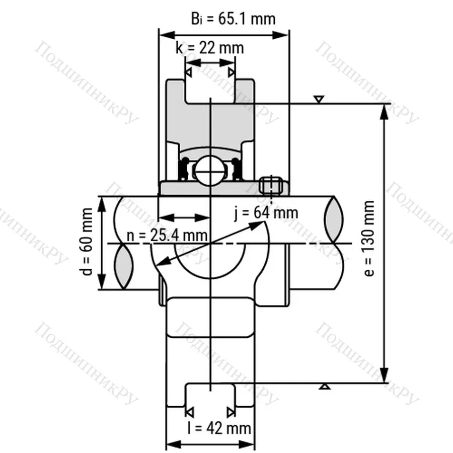 Подшипниковый узел UCT 315 - Вал: 75 мм
