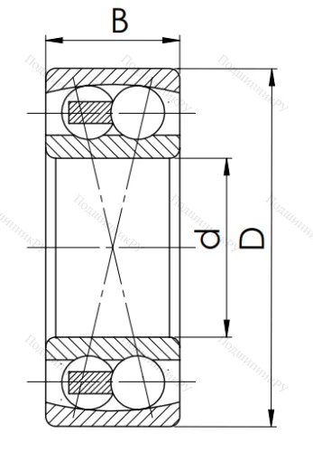 Двухрядный шариковый подшипник 1606 (2306) в Владивостоке