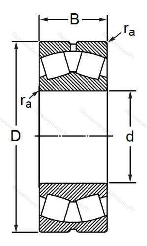 Сферический роликовый подшипник 3636 АМН (22336 CAW 33) в Владивостоке