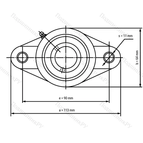 Подшипниковый узел SS-UCFLPL 202-W - Вал: 15 мм от производителя  LPZ