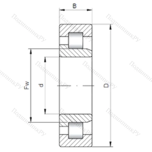 Подшипник роликовый радиальный NJ 29/1000 от производителя  CX