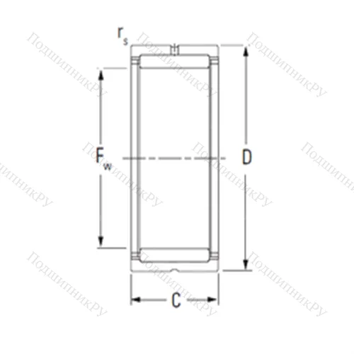 Подшипник игольчатый радиальный NK 35/30