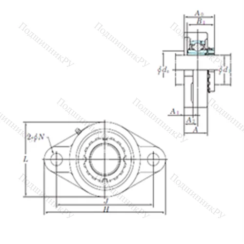 Подшипниковый узел шариковый радиальный