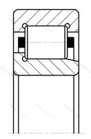 Подшипник NJ 314 размер 70x150x35 от производителя  SKF