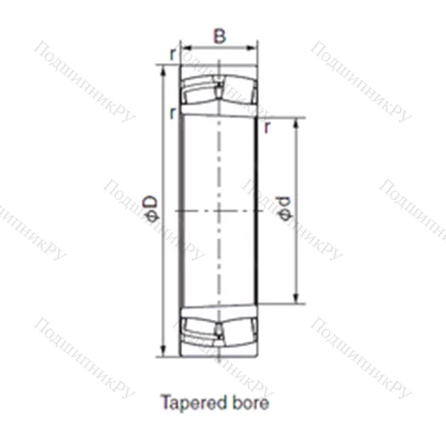 Подшипник роликовый радиальный 23120EX 1K