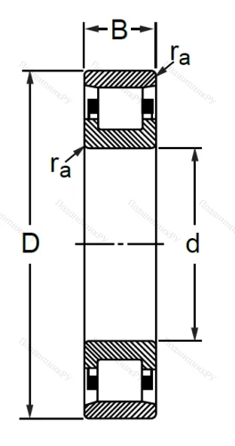 Цилиндрический роликовый подшипник 2319 (N 319) в Владивостоке
