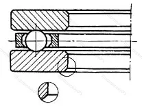 Модификация подшипника 7568148Л размер 240x300x27 от производителя  ГПЗ-1