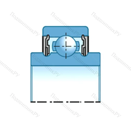 Подшипник шариковый радиальный 180703KC 17