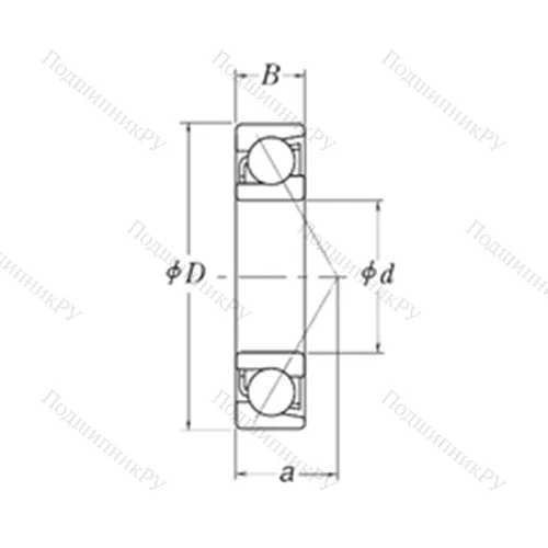 Подшипник шариковый радиально-упорный MJT 1.3/8
