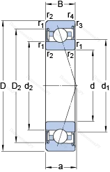 Подшипник S 7019 ACE/HCP 4A