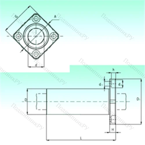 Подшипник шариковый линейный KBKL 40-PP