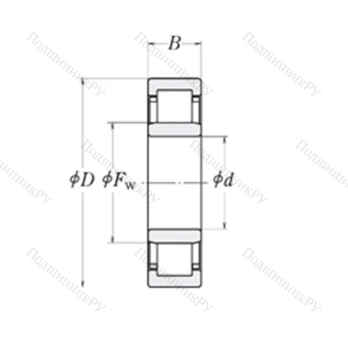 Подшипник роликовый радиальный MMRJ 6