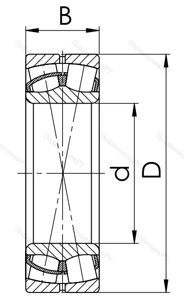 Сферический роликовый подшипник 53618 АН (22318 CW 33)