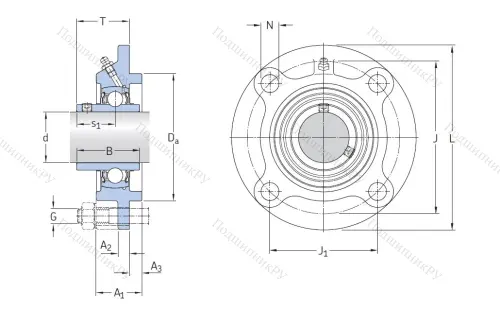 Подшипниковый узел FYC 50 TF в Владивостоке