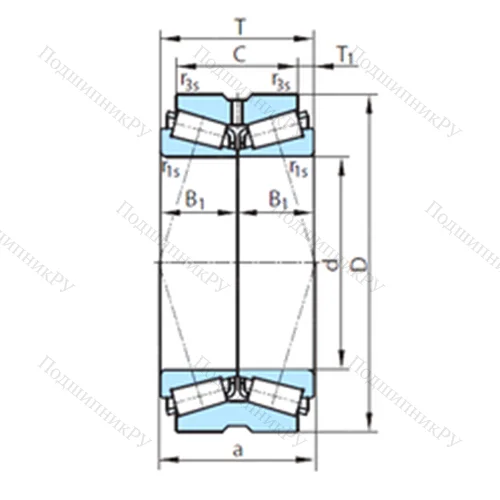 Подшипник роликовый радиально-упорный  611-309