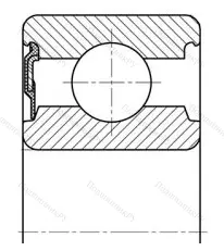Модификация подшипника 20703 размер 17x40x14 ГПЗ-33 от производителя  ГПЗ-33