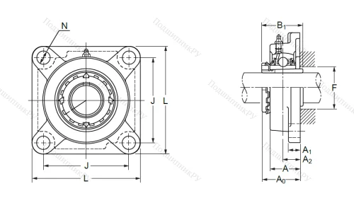 Подшипниковый узел UCF 313 в Владивостоке