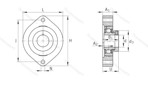 Подшипниковый узел FLCTE 40 XL в Владивостоке