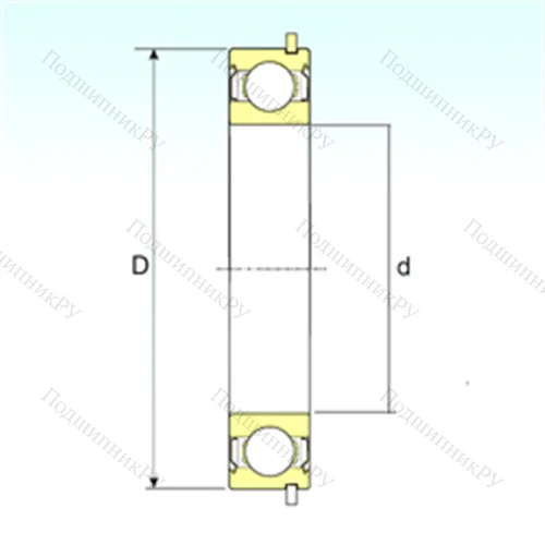 Подшипник шариковый радиальный 6209-ZZNR