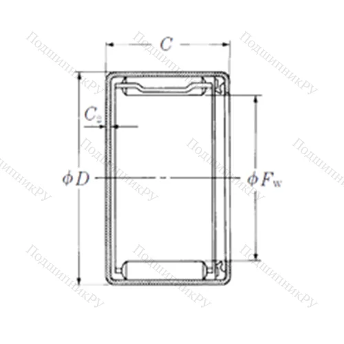 Подшипник игольчатый радиальный MFJT-1212