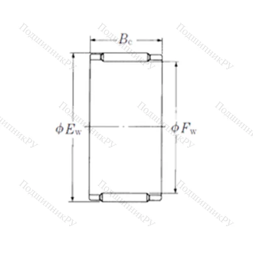 Подшипник игольчатый радиальный WJC-060808