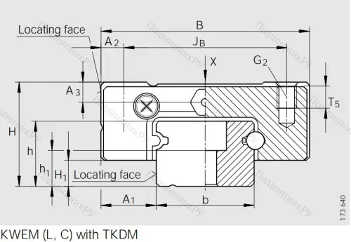 Направляющий рельс TKDM 15 G 2/B-220-10/10 в Владивостоке