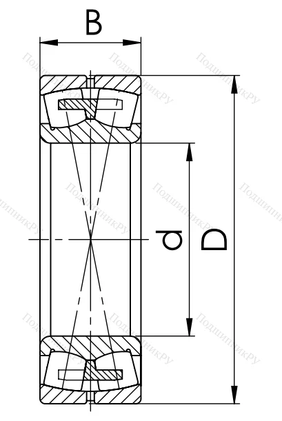 Сферический роликовый подшипник 3514 АМН (22214 MBW 33)