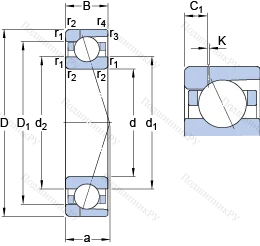 Подшипник 7032 CD/P 4AH 1 в Владивостоке