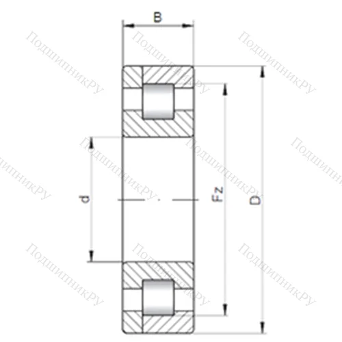 Подшипник роликовый радиальный NP 39/1180 от производителя  CX