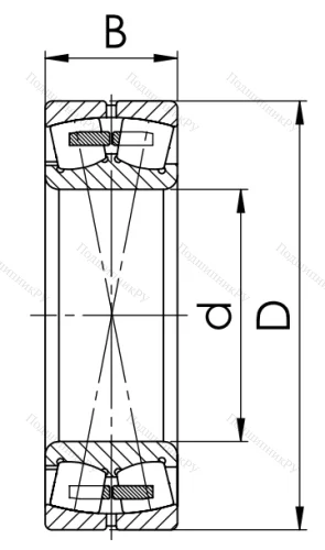Сферический роликовый подшипник 3507 Н (22207 MBW 33) в Владивостоке