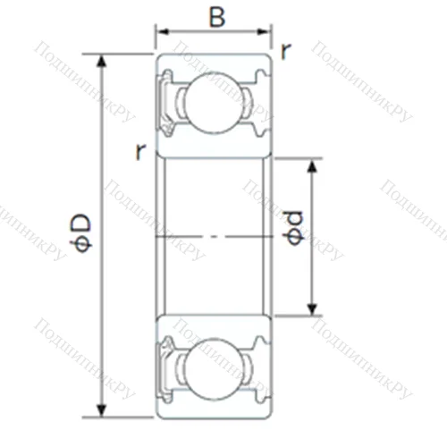 Подшипник шариковый радиальный 6215NSE