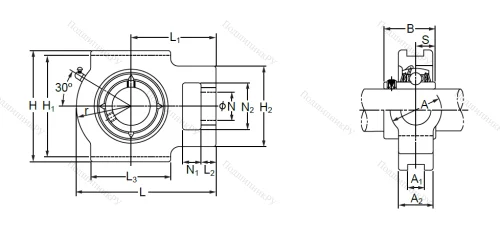 Подшипниковый узел UCT 207 в Владивостоке