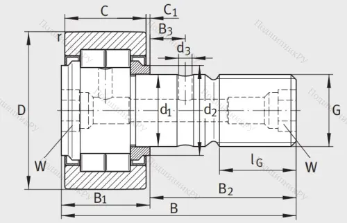 Подшипник NUKR 80 A от производителя  INA