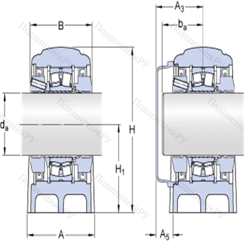 Стационарные роликоподшипниковые узлы (SKF ConCentra, для метрических валов)