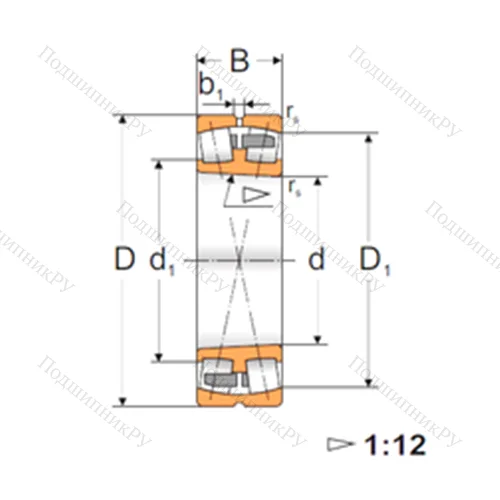 Подшипник роликовый радиальный самоцентрирующийся 22234 ACKMBW 33