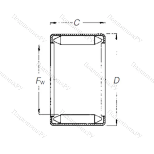 Подшипник игольчатый радиальный DL 12 10 от производителя  TIMKEN