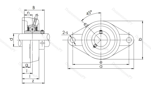Подшипниковый узел UCFL 209 в Владивостоке