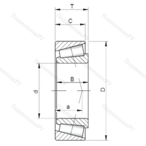 Подшипник роликовый радиально-упорный JP 16049/10 от производителя  CX