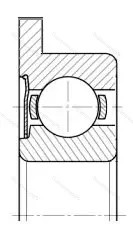 Подшипник  3860091 размер 1x4x2,3 от производителя  ГПЗ-14