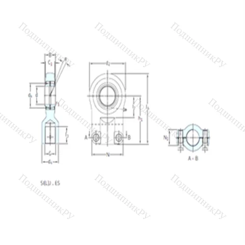 Подшипник скольжения сферический SIR 70ES от производителя  SKF
