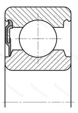 Подшипник 6317 RS размер 85x180x41 от производителя  SKF