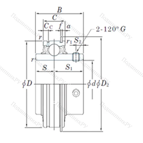 Подшипник шариковый радиальный ER 206-20 от производителя  KOYO