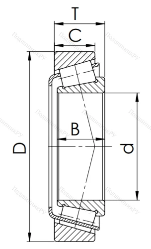 Конический роликовый подшипник 7218 (30218) в Владивостоке