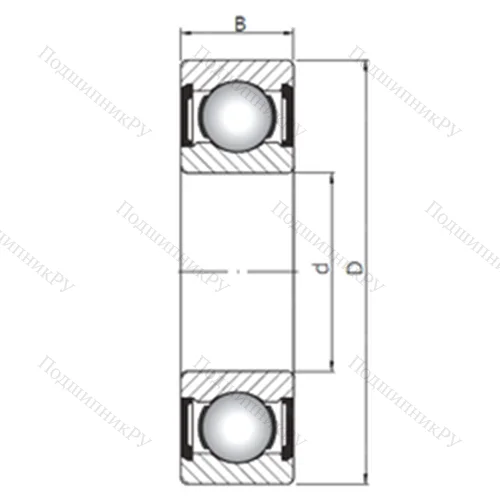Подшипник шариковый радиальный 6300 ZZ от производителя  CX