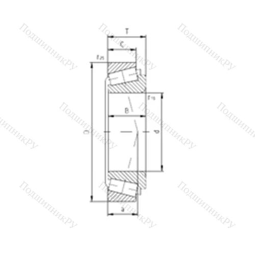 Подшипник роликовый радиально-упорный CBK-257