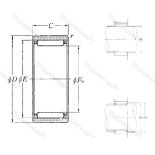 Подшипник игольчатый радиальный RNAO-40?50?17