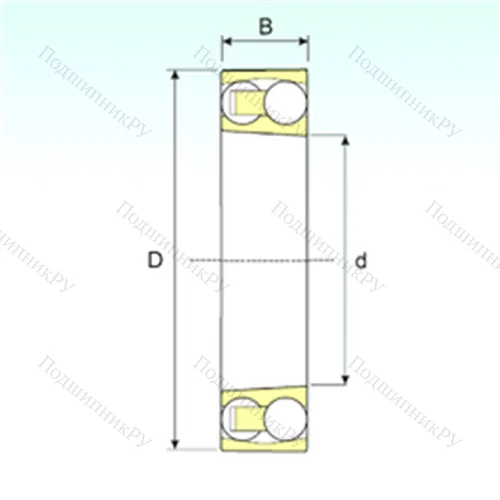 Подшипник шариковый радиальный самоцентрирующийся 1307 KTN 9