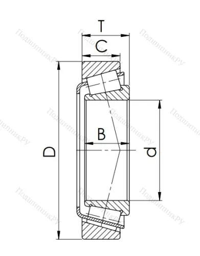 Конический роликовый подшипник 7526 (32226) JNLNJOQ6X1 в Владивостоке